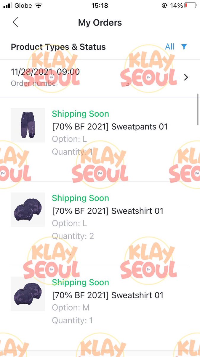 klayseoulph's tweet photo. #KLAYUpdates
All items secured from weverse black friday sale are now on βshipping soonβ status. π§‘ https://t.co/By02SuuFUD