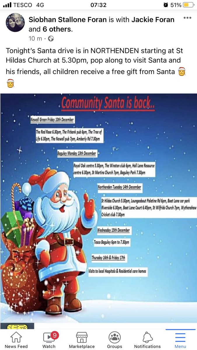 EventsForan's tweet image. Absolutley free community Santa is in Northenden tonight 🎅🎅🎅