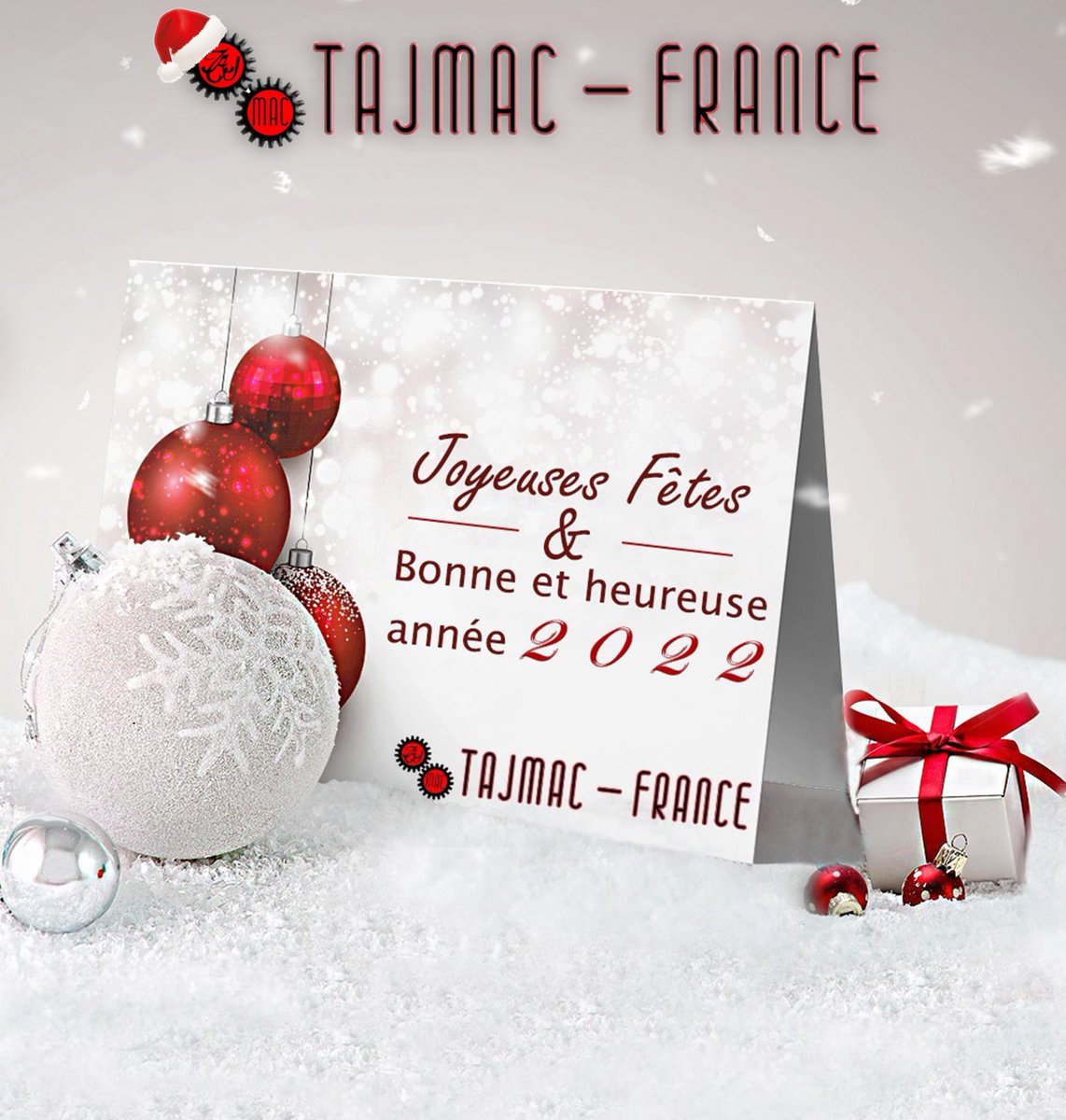 As the holiday season is coming, we would like to express our deepest gratitude for your continued support during the past year. May your holidays be filled with joy and happiness throughout the new year.

TAJMAC Wish a wonderful and healthy holiday season !