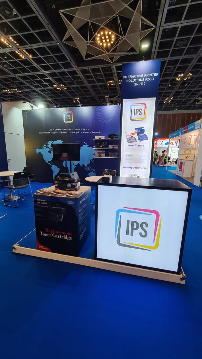 MeaIps's tweet photo. #PAPEWORLD BEGINS & IPS MEA IS HERE!!!
#IPS is looking forward to meeting you at Paperworld MIDDLE EAST Exhibition!!
Catch a glimpse of our wide range of #printconsumables such as paper rolls, laser toner cartridges, labels, ATM rolls, and ribbons, and many more. https://t.co/84iZlztuLg