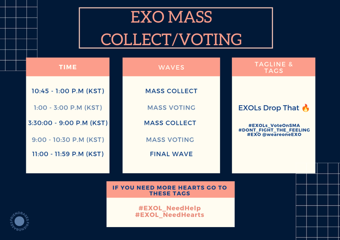 thexolvoting's tweet photo. [📢] แมสโหวต SMA รอบที่ 2 เราจะแมสโหวตกันที่เวลา 19.00 น. และรอบที่สุดท้ายที่เราต้องทุ่มสุดตัวคือ เวลา 21.00 น.
ให้ทุกคนเก็บหัวใจรอได้เลยค่ะ หากใครไม่ว่างในเวลาดังกล่าวสามารถโดเนทหัวใจให้ทางบ้านทีมหรือแอ๋วคนอื่นได้ที่แท็กนี้เลยค่ะ👇
#VOTEforEXOTH 
#EXOL_NeedHelp 
#EXOL_NeedHearts https://t.co/CbPCCUrlwI