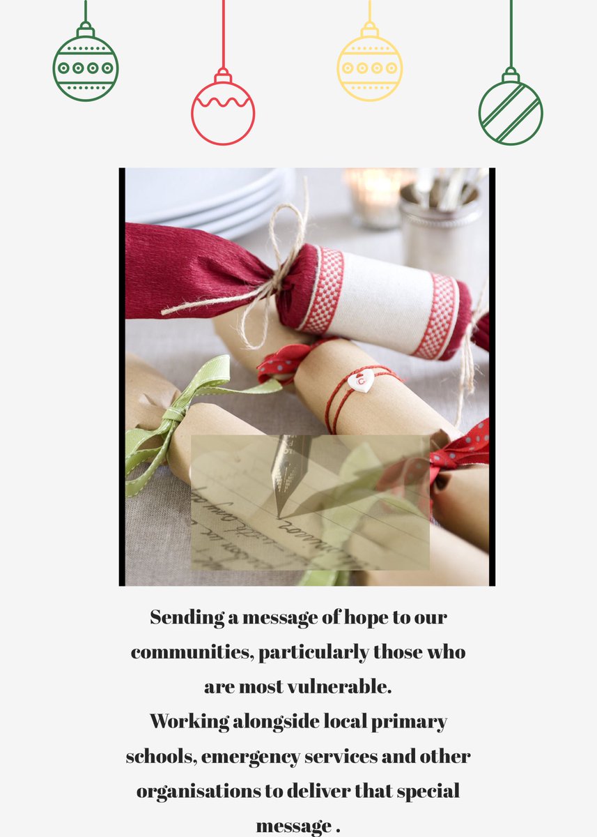 This year I will be sending messages of hope, inserted into some specially made Christmas Crackers. These will be gifted to our most vulnerable within three identified care establishments. #ItsWhatWeDo #itstheleasticando #newtonstewart #wigtown