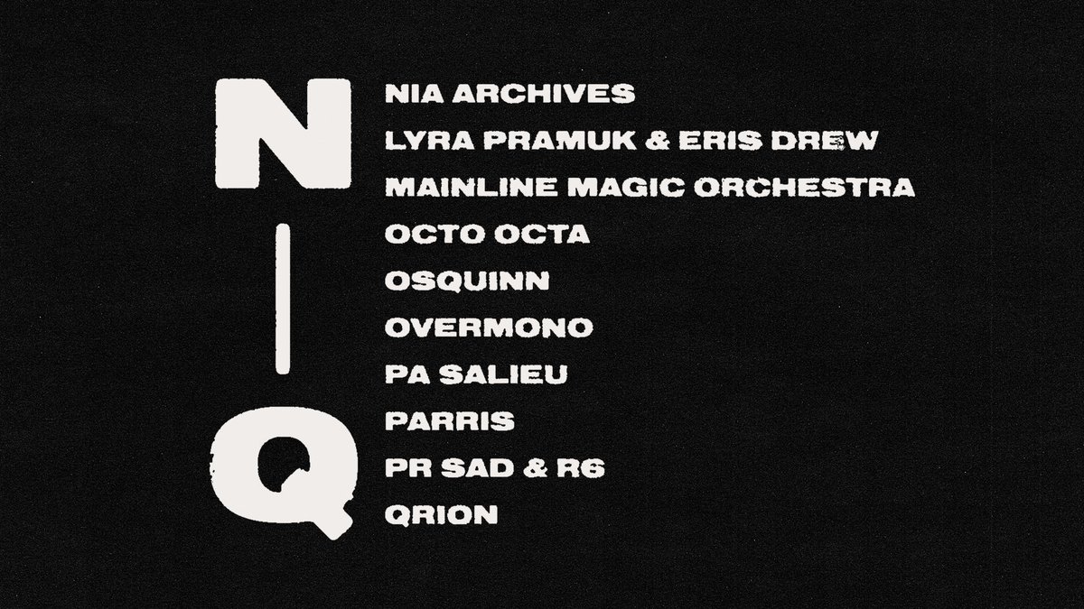 DJ Mag (@djmag) on Twitter photo DJ Mag's top tracks of 2021: N - Q
<a href="/archives_nia/">Nia Archives</a>
@lyra_pramuk & @ErisDrew
<a href="/MainlineMagic/">Mainline Magic Orchestra</a>
<a href="/octo_octa/">🌻Octo Octa🌻</a>
<a href="/clubpenquinn/">placeholder</a>
Overmono (<a href="/TesselaMusic/">overmono_eddd</a> & <a href="/Truss_101/">OvermonoTom</a>)
@KING_SALIEU
<a href="/parris_dj/">Parris</a>
<a href="/pr6sad/">Spot’em&Drop’em‼️3GI💔</a> & <a href="/R6IX7EVEN/">R6.hill</a>
<a href="/_Qrion_/">Qrion</a>
djmag.com/longreads/dj-m… DJ Mag's top tracks of 2021: N - Q
<a href="/archives_nia/">Nia Archives</a>
@lyra_pramuk & @ErisDrew
<a href="/MainlineMagic/">Mainline Magic Orchestra</a>
<a href="/octo_octa/">🌻Octo Octa🌻</a>
<a href="/clubpenquinn/">placeholder</a>
Overmono (<a href="/TesselaMusic/">overmono_eddd</a> & <a href="/Truss_101/">OvermonoTom</a>)
@KING_SALIEU
<a href="/parris_dj/">Parris</a>
<a href="/pr6sad/">Spot’em&Drop’em‼️3GI💔</a> & <a href="/R6IX7EVEN/">R6.hill</a>
<a href="/_Qrion_/">Qrion</a>
djmag.com/longreads/dj-m…