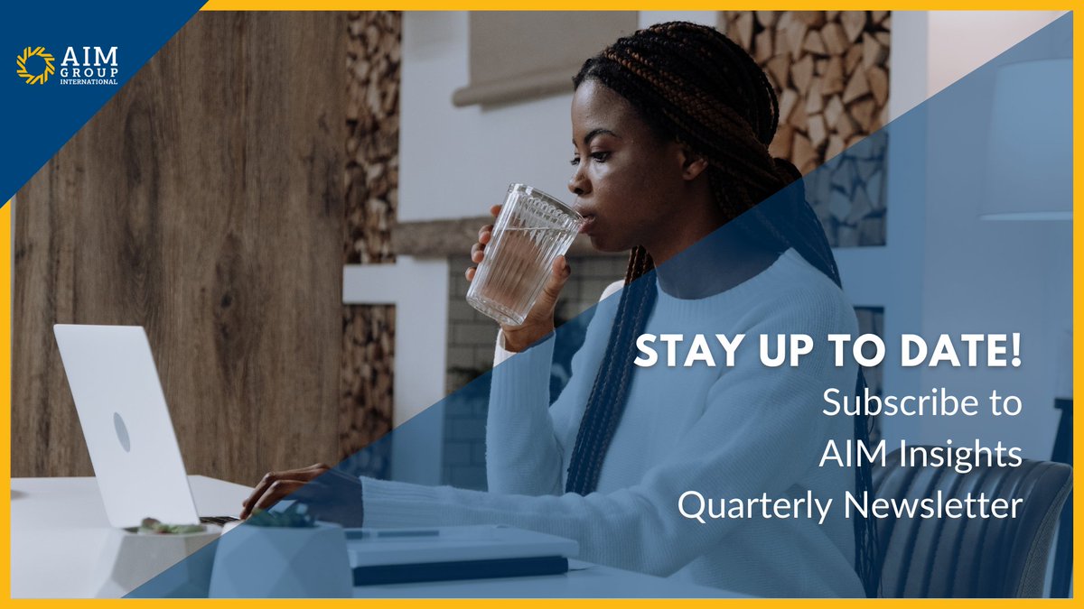 Make sure you don't miss our next quarterly AIM Insights newsletter with lots of news and interesting content!
Subscribe here: aimgroupinternational.com/#newsletter