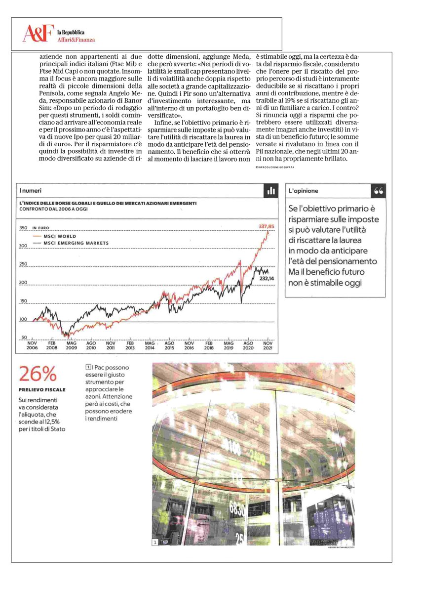 mymediarelation's tweet photo. Come proteggere e valorizzare i propri #risparmi dopo le turbolenze delle ultime settimane sui listini azionari e i timori di rialzo dei tassi che incombono sull'obbligazionario? Le soluzioni ai problemi secondo @AB_insights e @BanorSim su @repubblica
 - Affari &amp; Finanza

#invest https://t.co/cIwlL3QCvN