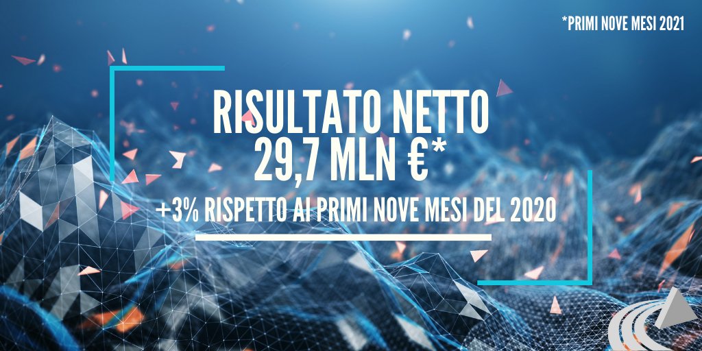 📈 #GruppoAscopiave | Risultati primi nove mesi del 2021
Il risultato netto consolidato, pari a 29,7 milioni di Euro, evidenzia un incremento di 0,9 milioni di Euro rispetto
allo stesso periodo dell’esercizio precedente.