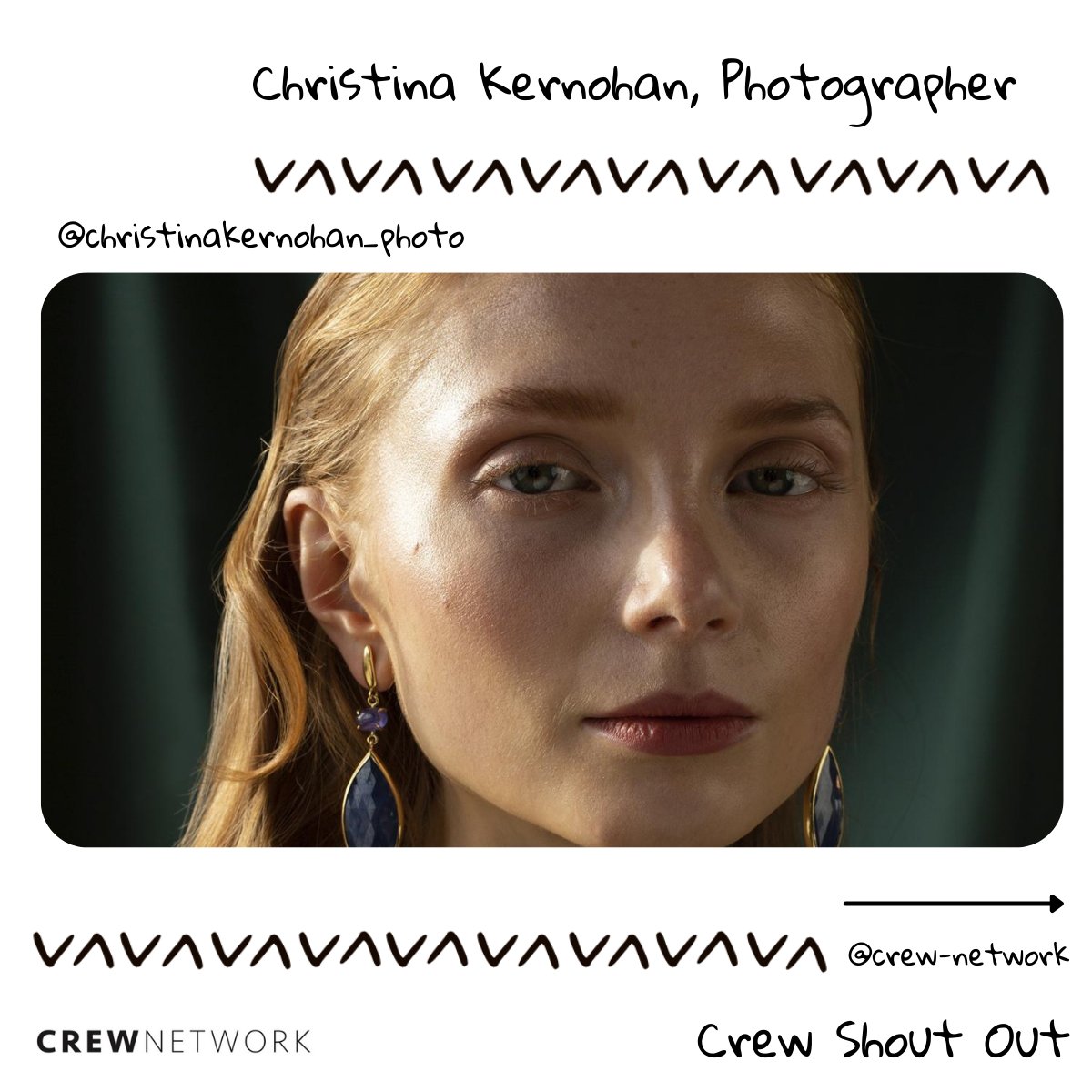 CrewNetworkLtd's tweet photo. Christina Kernohan, Advertising Photographer, Glasgow. Christina has a passion for photographing people, making connections, and telling their story. 
-
-
-
#CrewNetworkLtd #CrewShoutOut #fashion #fashionphotographer #fashionphoto #photoshoot #fashionphotos #modelphotographer https://t.co/ehcrY85y3F