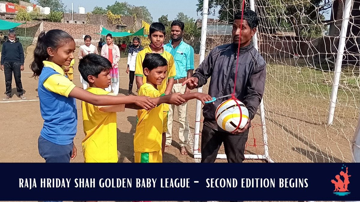 MridaEducation's tweet photo. ⚽️Raja Hriday Shah Golden Baby League Edition 2, the biggest #football tournament in the Mahakaushal region began on 12th December 2021 and will continue till 30th January, 2022. The tournament is intended to promote positive sports engagement in the region. #LetsFootball #nvfa https://t.co/UYDZSaaMg7