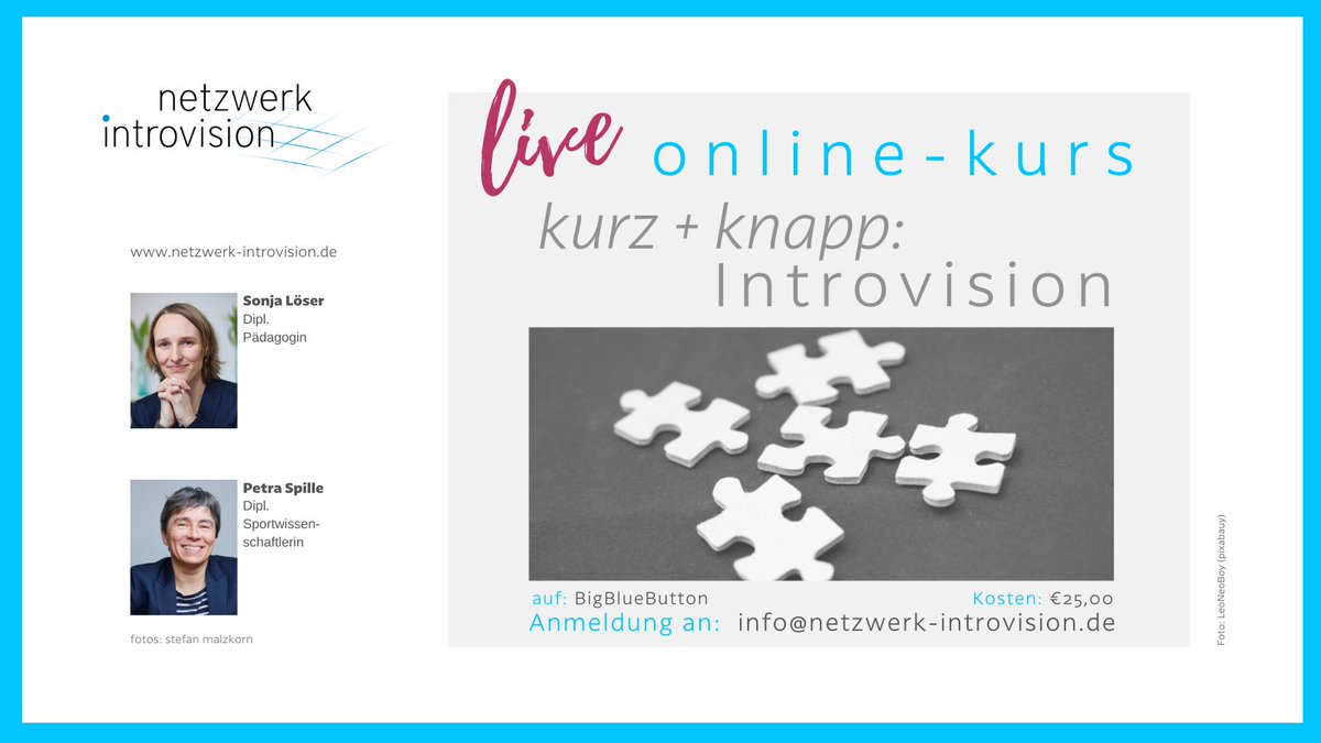 NetzIntrovision's tweet photo. #Gelassenheit ist erlernbar, zB mit #Introvision! Am 13.1. findet für alle, die nur reinschnuppern möchten, unser Online-Kurs "Kurz &amp; Knapp: Introvision" von 18:30-19:30h statt. Infos und Anmeldung unter: https://t.co/brgb58eRqc https://t.co/zCdKD6Rijj