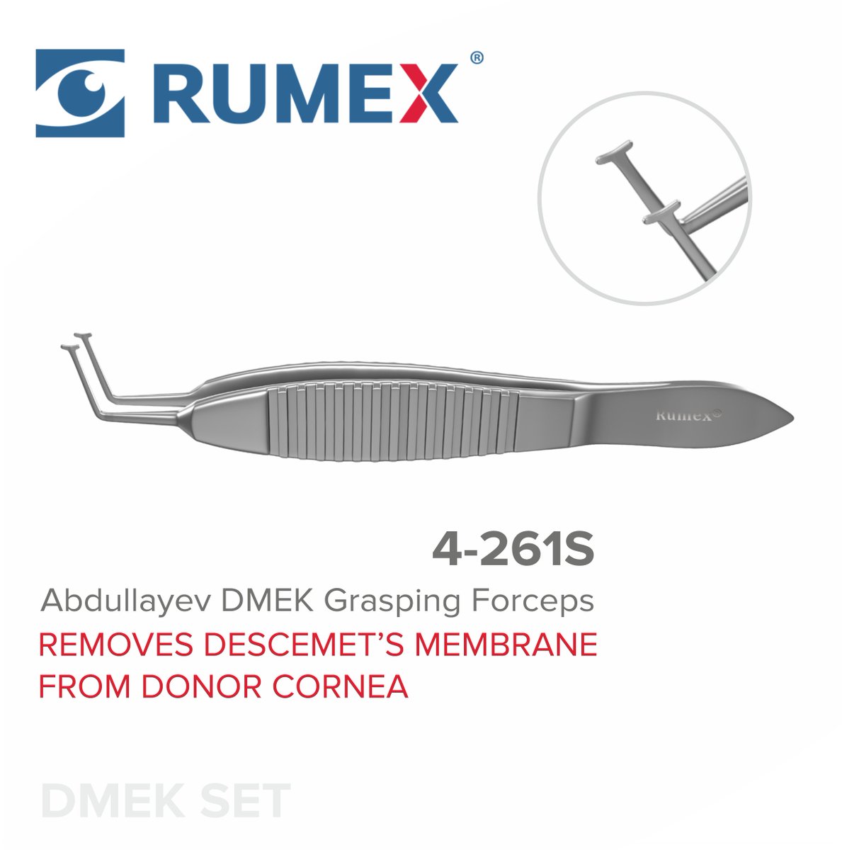 Rumex_Co's tweet photo. Grab a great set of instruments specially selected for DMEK surgery. Marker, forceps, spatula and dissector for perfect results.
#RUMEX #ophthalmicinstruments #DMEK https://t.co/HxtS0GBvxD
