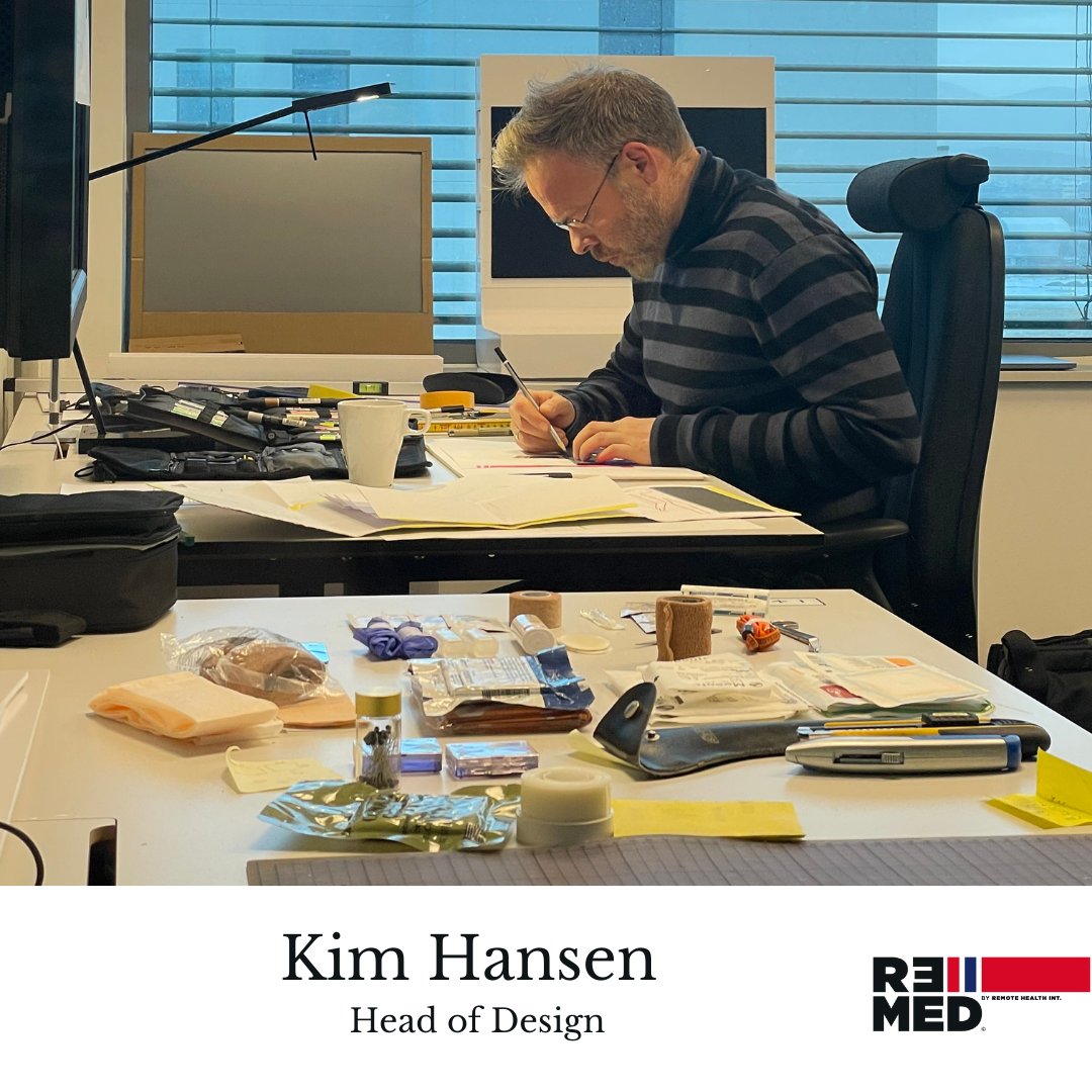 RemoteHealthInt's tweet image. Kim Hansen, our Head of Design, currently working on one of our many projects. It is exciting times in RE-MED! 

🌐  re-med.no
📞  +47 902 30 100
📩  post@re-med.no