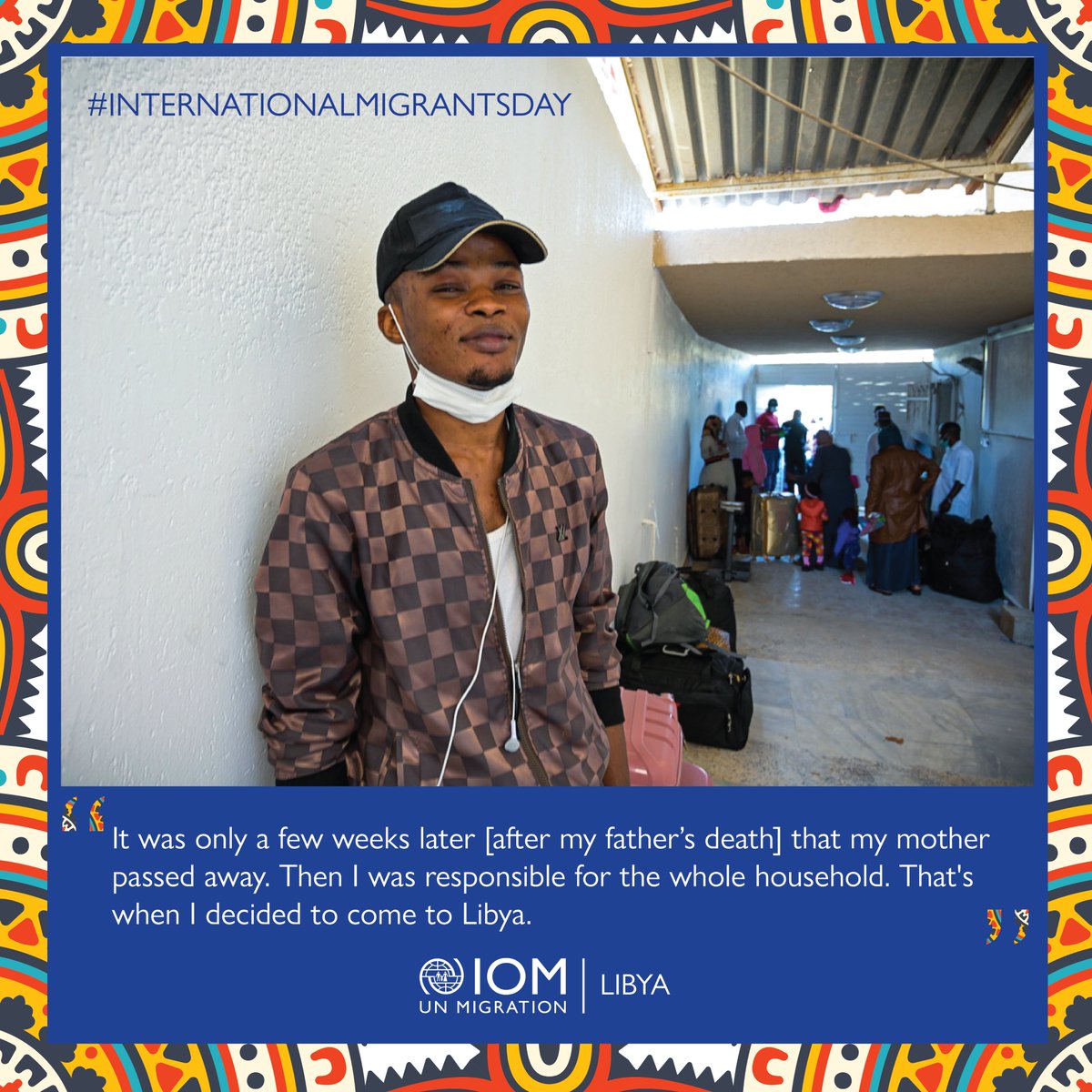 IOM_Libya's tweet photo. For many migrants IOM's Voluntary Humanitarian Return programme is critical for those who want to leave Libya and rebuild their lives. On arrival, they are assisted with a tailored reintegration plan to address their needs.
#InternationalMigrantsDay #IMD2021 #IOMLibya https://t.co/soEeW8TE8T