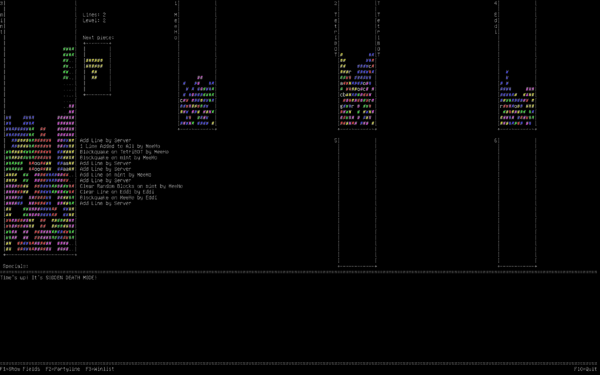 TetriNET's tweet image. #TetriNET for #Linux is (not) #OldSchool