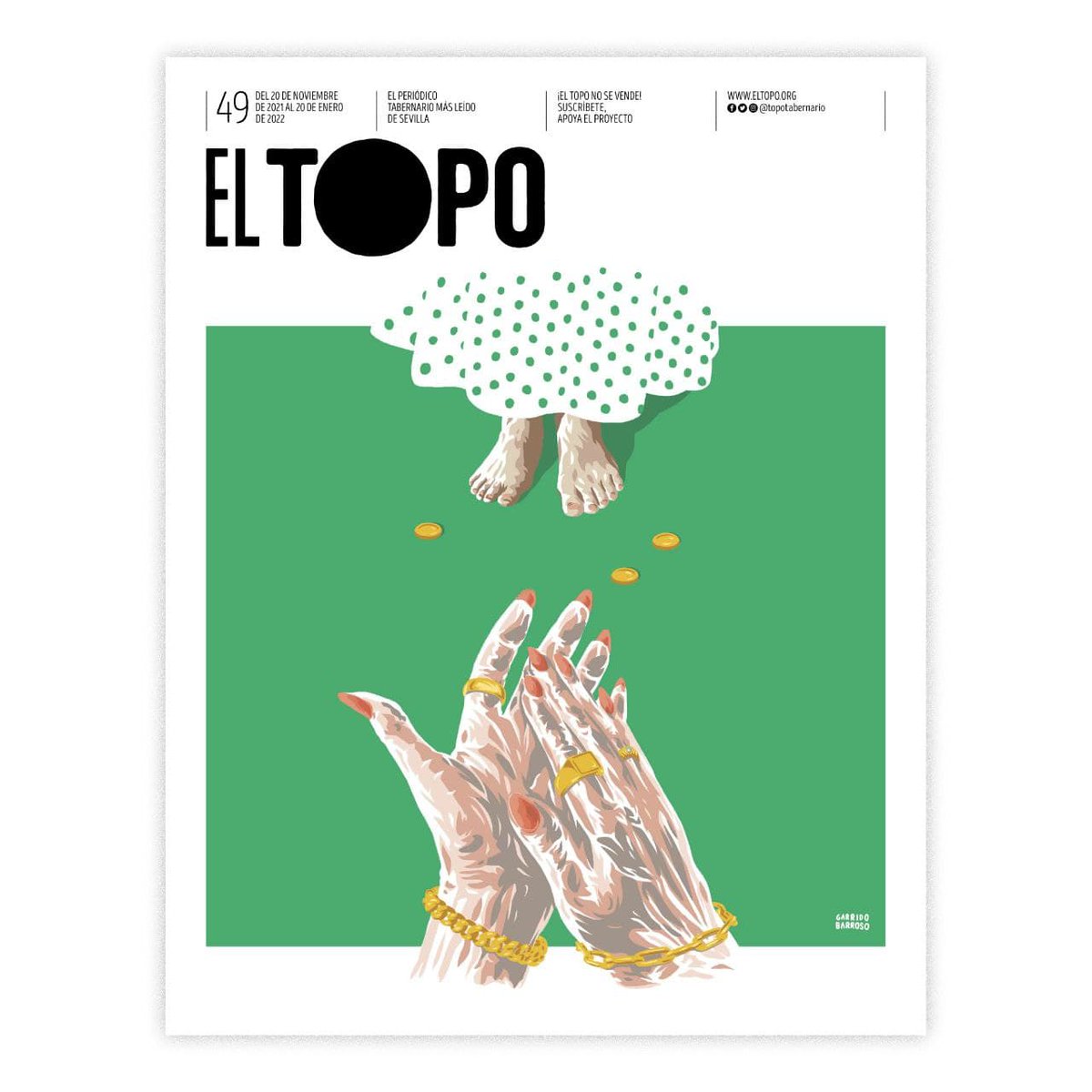 TopoTabernario's tweet photo. La portada de #ElTopo49 es una genialidad de @GarridoBarroso e ilustra el texto

EL COMPÁS INVISIBLE

de @PedroLopeh, donde desgrana algunas "ruedas de molino musicológicas" que nos hemos ido tragando con el flamenco. 

Léelo completo: https://t.co/O8RwE2Dsci https://t.co/eIeE9sbtg3