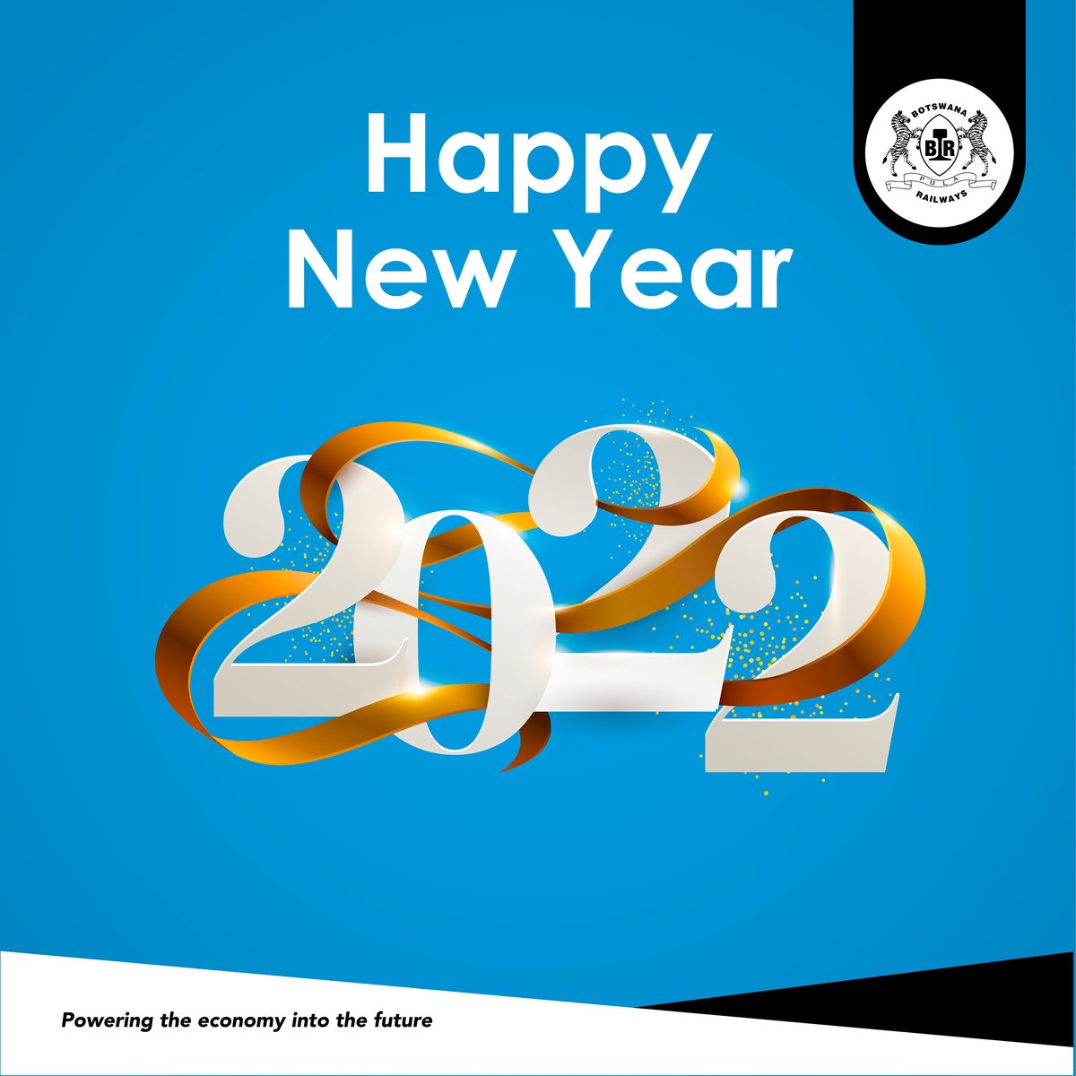BotswanaRail's tweet photo. The new year is here! 🥳🎆
Botswana Railways wishes you and your loved ones a blessed &amp; joyful 2022!
#Happy2022 #SafetyFirst https://t.co/NxM4vRVIz6