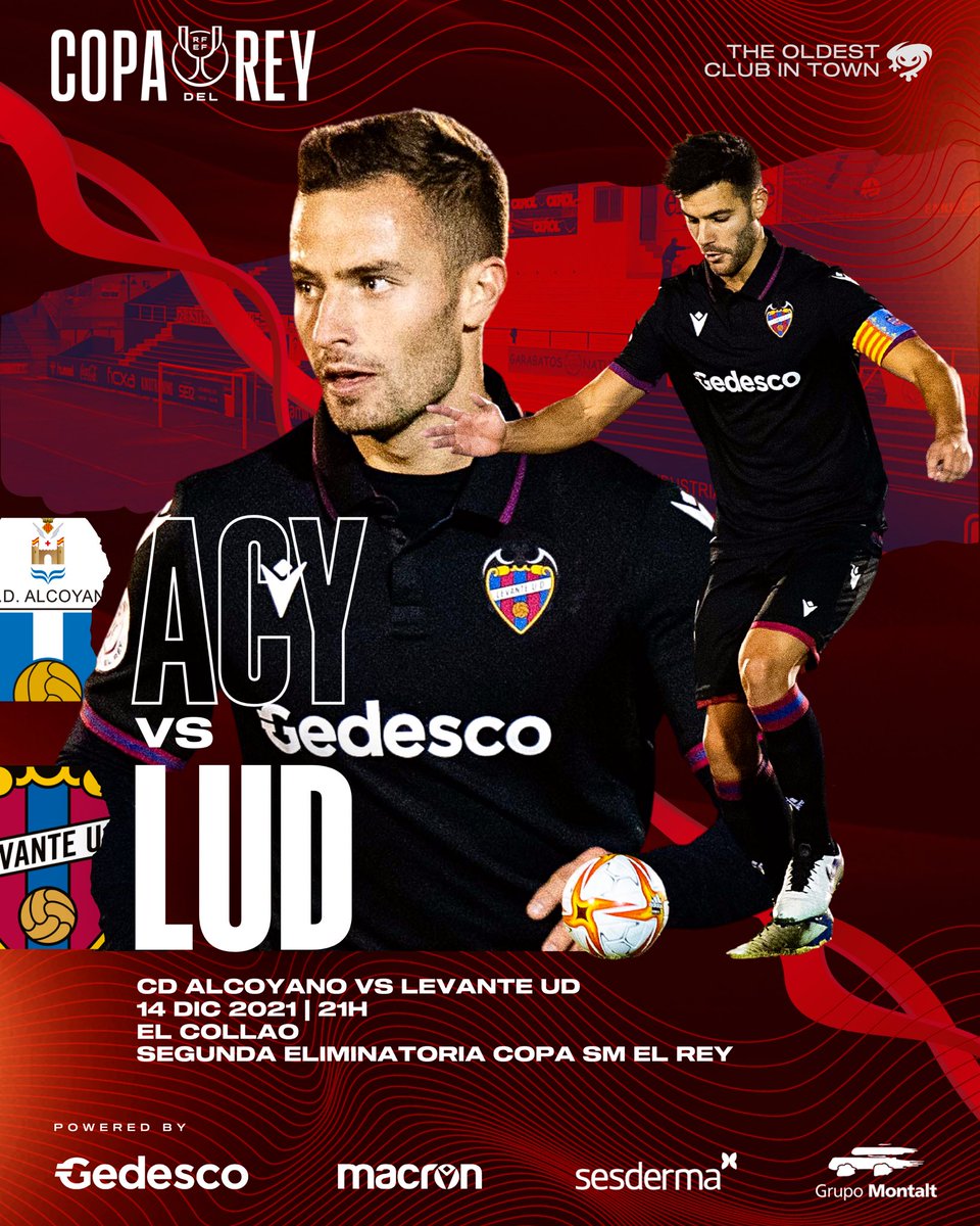 LevanteUD's tweet photo. MATCHDAY | #CopaDelRey 🏆

🕞 21:00h
🏟 El Collao
🆚 @CD_Alcoyano 
📻 @LUDradio 

#OrgullGranota 🐸
#AlcoyanoLevante ⚽️ https://t.co/4WVWyo8wWQ
