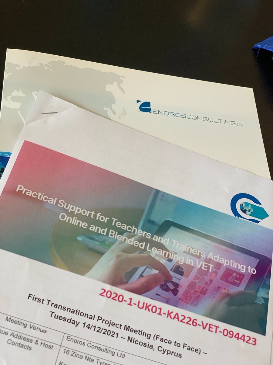 Very privileged to have been invited by @VitaEducationUK to the first f2f #ErasmusPlus "Learning Curve" project meeting in Nicosia, #Cyprus -supporting #VET teachers and trainers adopt and adapt to online and blended learning in the light of #COVID19.  🇬🇧 🇨🇾 🇧🇬 🇷🇴 🇪🇸 #consulting