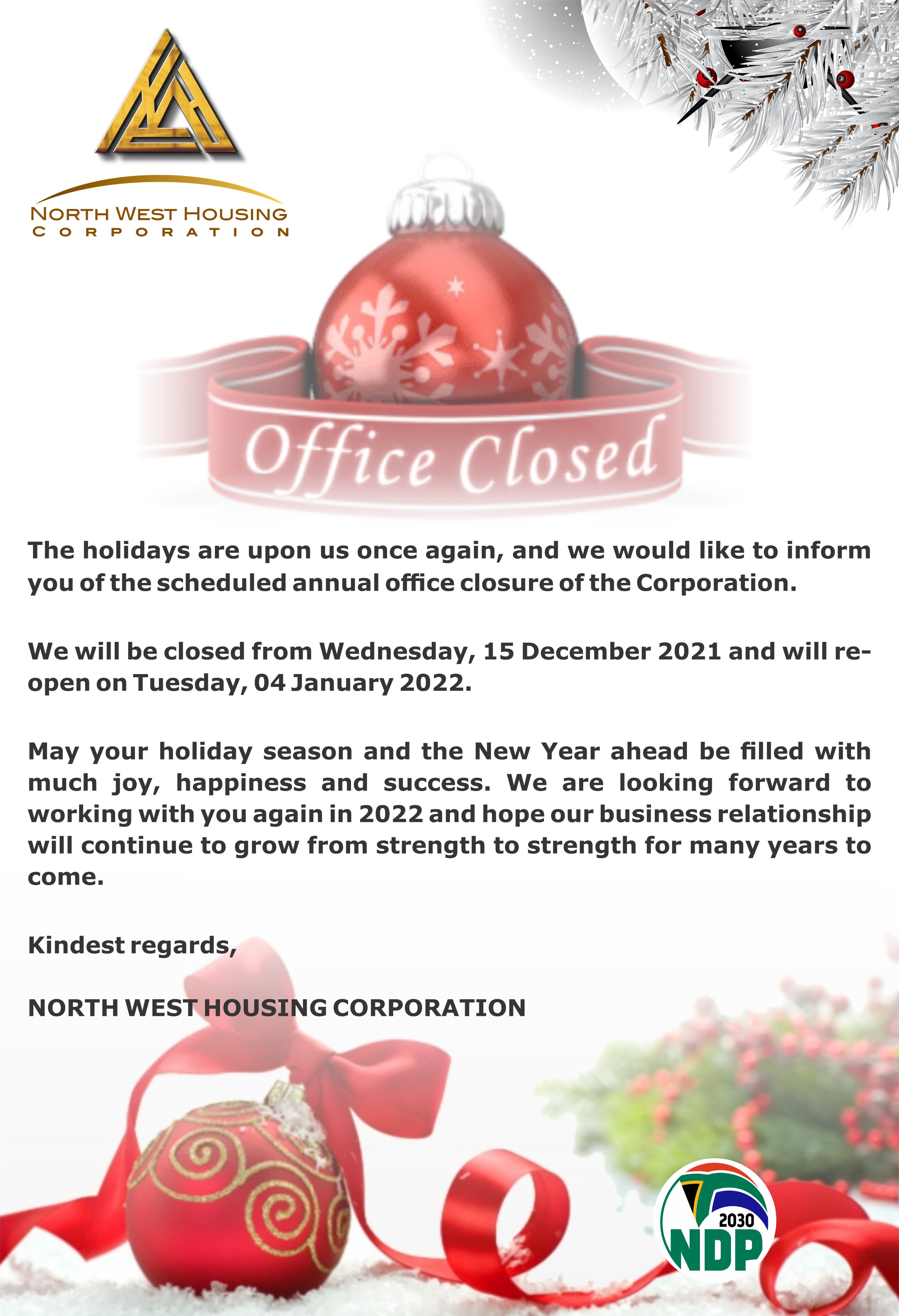 Christmas 2022 In The Northwest North West Housing Corporation (@Legaelabatho) / Twitter