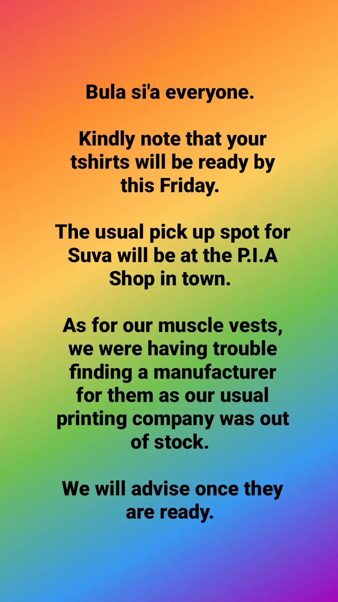 cbmunitedfiji's tweet photo. For those of you that purchased merchandise: https://t.co/G4Fq33bYvb