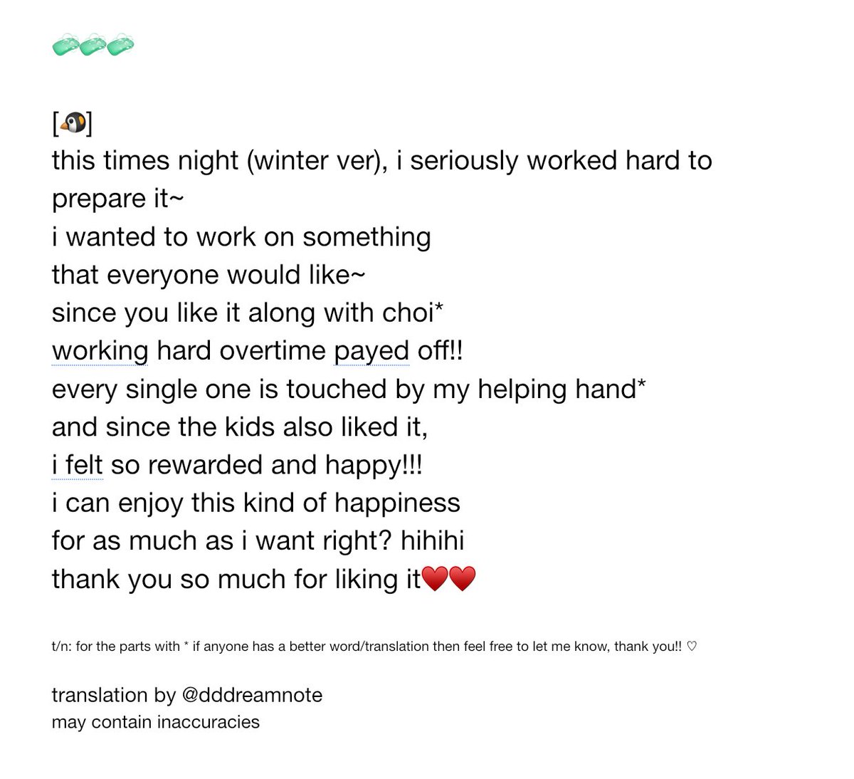 dddreamnote's tweet photo. no wonder the concept and everything is so amazing with night (winter ver.) boni actually planned and did almost everything…🥺 from the hair, makeup, clothes, etc… she’s so wonderful oh my god 😭💕 https://t.co/a6Jg16EEYO