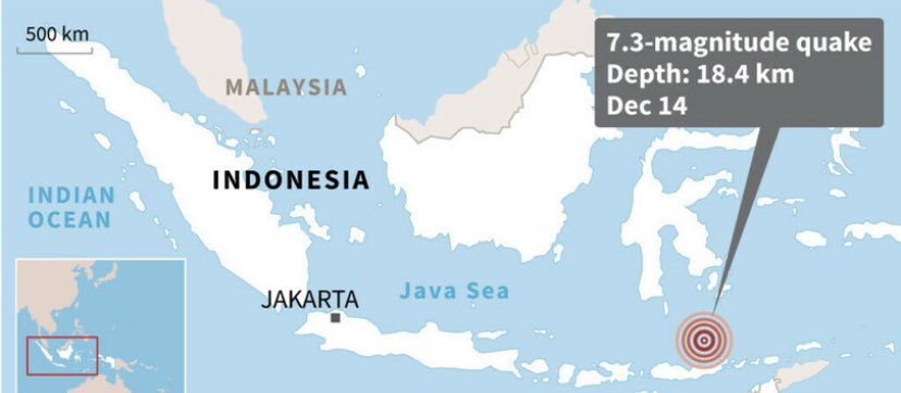 公式 Lsmproject M7 3の地震 インドネシア沖 インドネシア東部沖で14日グリニッジ標準時 Gmt 午前3時分 日本時間同日午後0時分 マグニチュード M 7 3の地震が発生した 米地質調査所 Usgs が発表した 一時 津波警報が出されたが 現在