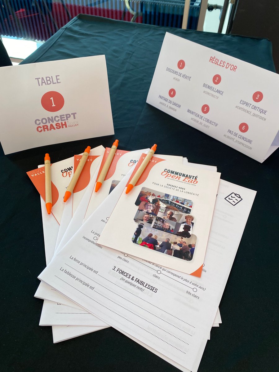 SilverValley_'s tweet photo. Tout est prêt pour les sessions de #ConceptCrash @SilverValley_  ce matin au Festival @SilverEco_Fr !
On vous attend nombreux pour présenter votre innovation et repartir avec des conseils avisés de seniors, usagers potentiels de votre produit ou service ! C'est parti ! https://t.co/T1xreOmjMz