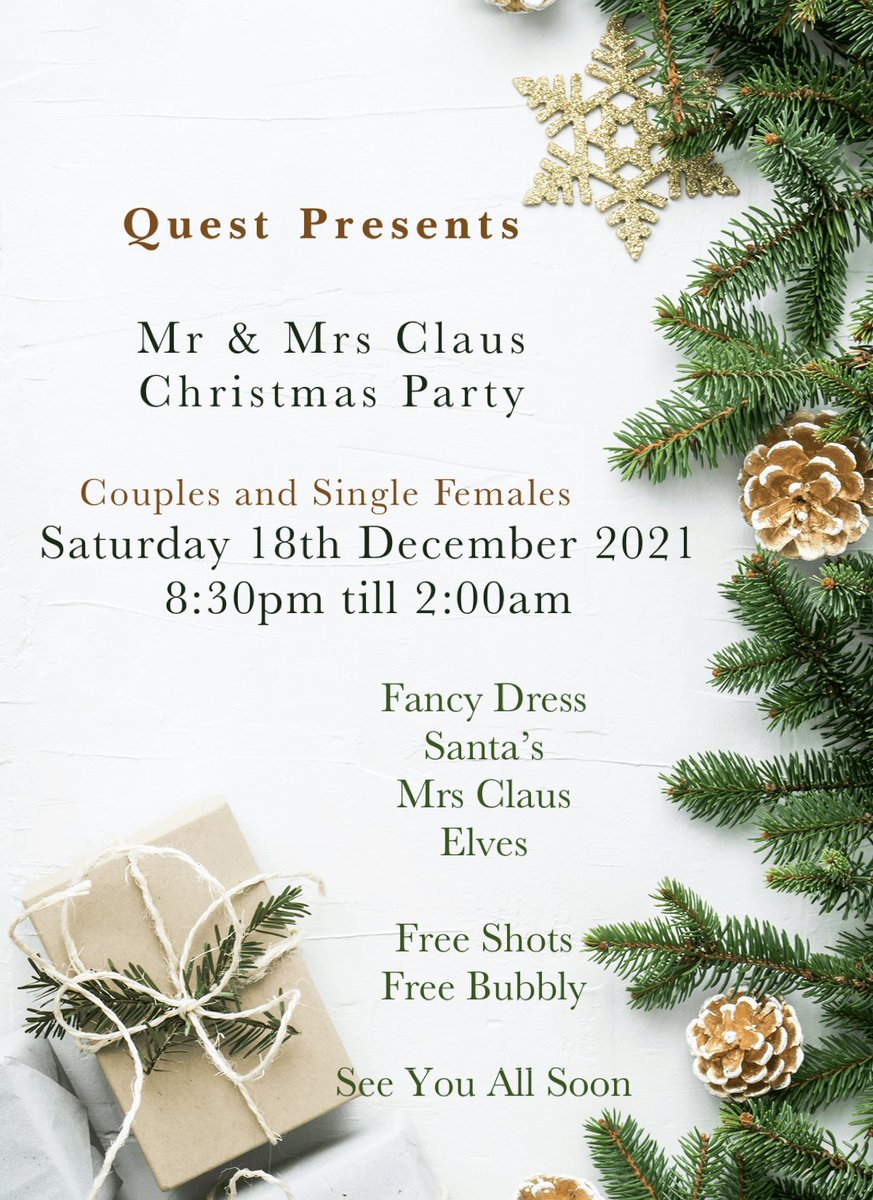 ClubQuestLeeds's tweet photo. #Christmas #Party #Cpls #Sgls #Bubbly https://t.co/F9U7gxDDhy