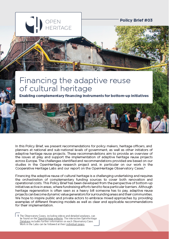 OpenHeritageEU's tweet photo. Ready to unwrap your first gift? 😀 Check out the 3️⃣ #PolicyBrief on financing the adaptive reuse of #CulturalHeritage and learn what recommendations we have for the implementation of different financing models.
🎁 https://t.co/HIH4PdrnX0 https://t.co/qS5Zclm6fs