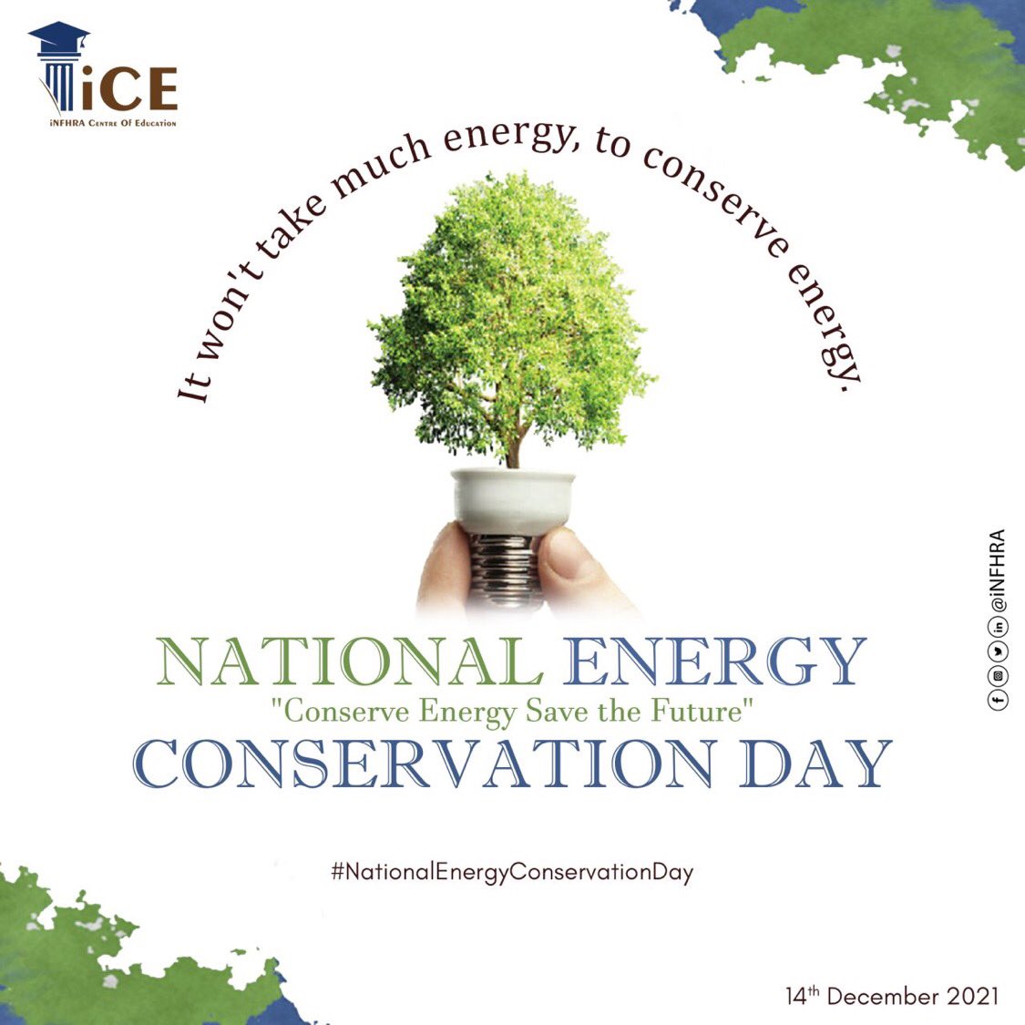 "Energy Conservation, an important factor in lessening climate change."

#energy #conservation #energyshortages #healthyfuture #awareness #important #sustainable #renewable #azadikaamritmahotsav #energyefficientindia #cleanerplanet #staysafe