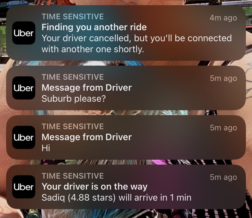 Jockster89's tweet photo. @Uber_Support can you start giving your drivers fines for doing this? Its getting so annoying! As soon as you tell them the destination they cancel on you 🤬🤬🤬 https://t.co/fUF7rF8Dxn