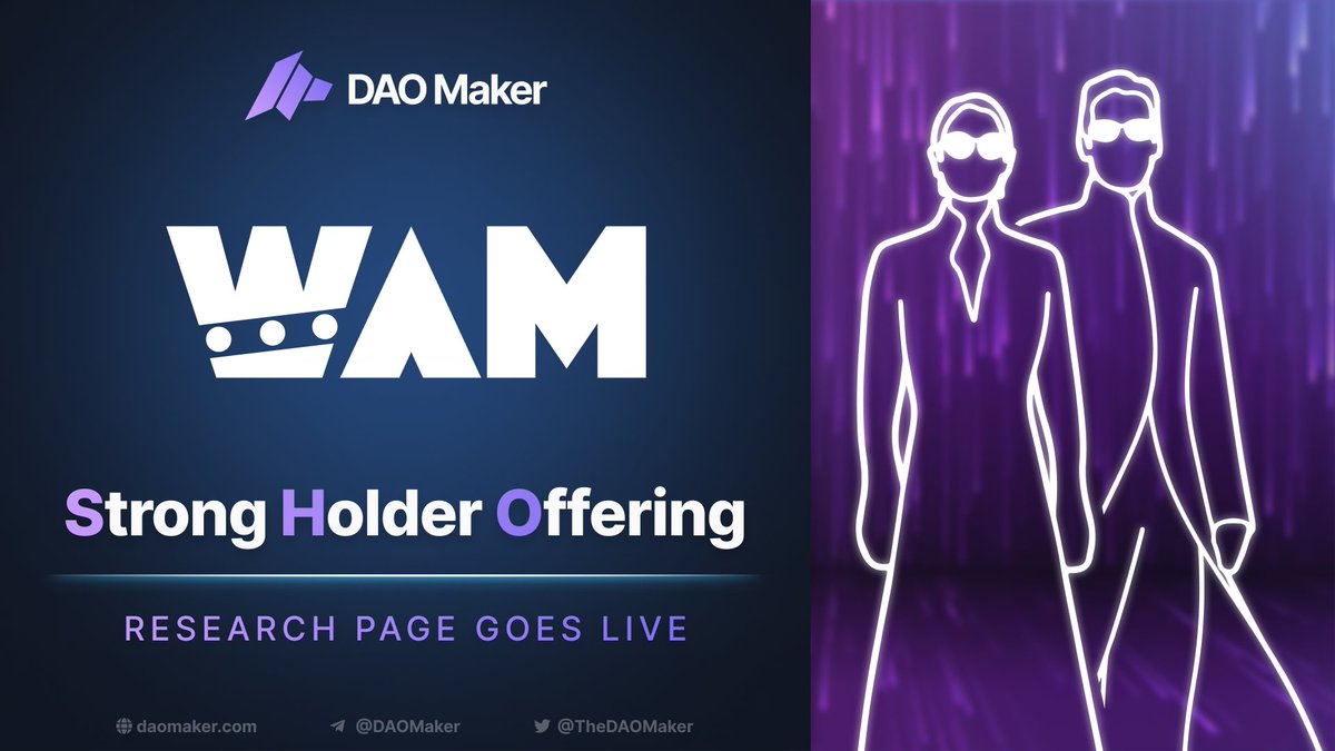 daomaker's tweet image. SHO DETAILS: WAM 

It&apos;s the world&apos;s first play-to-earn hyper-casual gaming platform, with more than 3.5M users captured in just 2021. It got nominated in the Best Innovation category at the Mobile Games Awards.

Research Page: daomaker.com/company/wam

1/