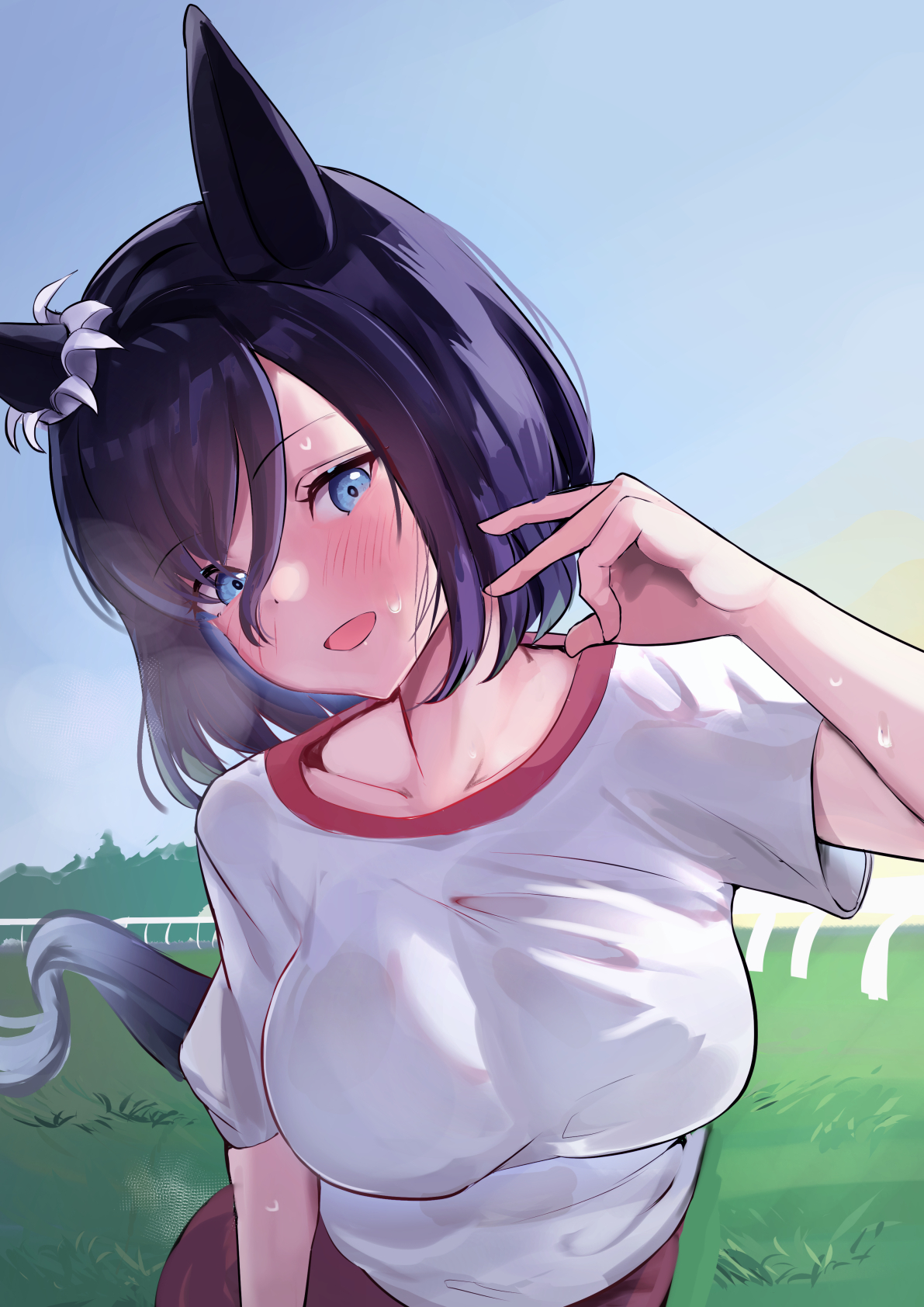 二次元　エロ　うま娘 Solokitsune🦊 в X: „#ウマ娘 エイシンフラッシュ 「もっとはしってきていいですか」 朝の練習の予定、二人きりの時間をもうすこし  https://t.co/v291Wlwg0N“ / X