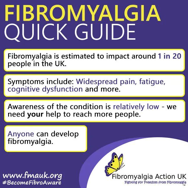 Fibromyalgia Quick Guide. 

More information on the condition and symptoms can be found at buff.ly/2VCKY9Y