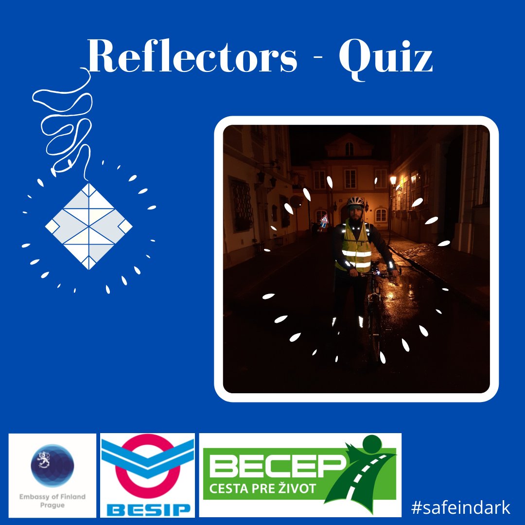 FinEmbPra's tweet photo. ๐จ๐ฟ๐ซ๐ฎ๐ธ๐ฐ Reflectors #2:โ #Safeindark Quiz
๐test your knowledge in our quiz on Instagram @finlandinczechrepublic
https://t.co/2HYsjMdnds
#safeindark
@ibesip
#becep https://t.co/UfOi0pVlRg