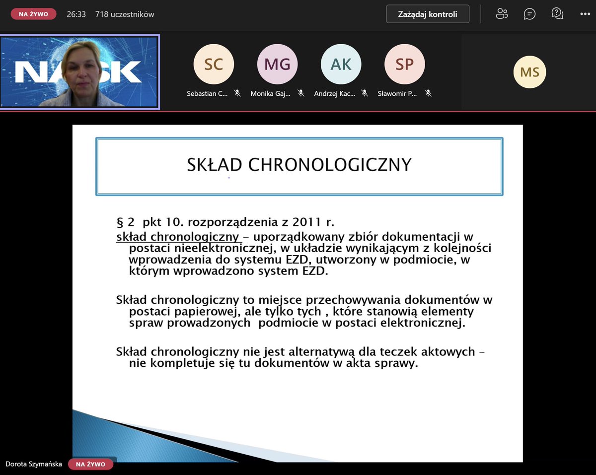 Dziś drugi dzień konferencji organizowanej przez <a href="/NASK_pl/">NASK</a> poświęconej zespołom merytorycznym wdrażającym i utrzymującym system #EZDPUW w podmiotach publicznych. 

W dniu wczorajszym w wydarzeniu udział brało blisko 1000 uczestników. 

<a href="/CyfryzacjaKPRM/">CyfryzacjaKPRM</a>