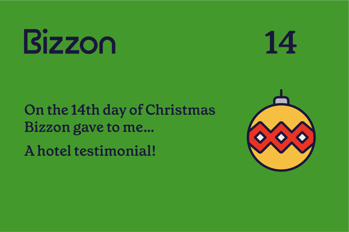 BizzonLtd's tweet photo. On the 14th day of Christmas Bizzon gave to me…
A testimonial from The Corner London City hotel! 😍

https://t.co/jl0uEYClTu https://t.co/kruTlDtTEH