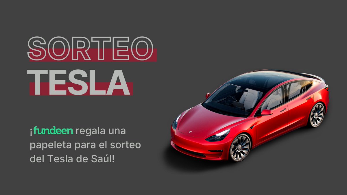 Regalamos una papeleta para el sorteo del Tesla de <a href="/slcuervo/">Saul Lopez</a>. Dale caña al RT y síguenos para participar. ¡Y que la fuerza te acompañe! eltesladesaul.es

Más info del proceso en el hilo👇