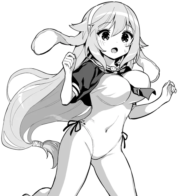 見切れてない伊25&amp;伊26です。
#アズ4
#びそくぜんしんっ
#アズールレーン 