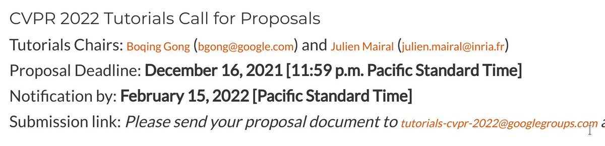 Still two days before the deadline for submitting <a href="/CVPR/">#CVPR2026</a> 
 proposals! cvpr2022.thecvf.com/tutorials-call…