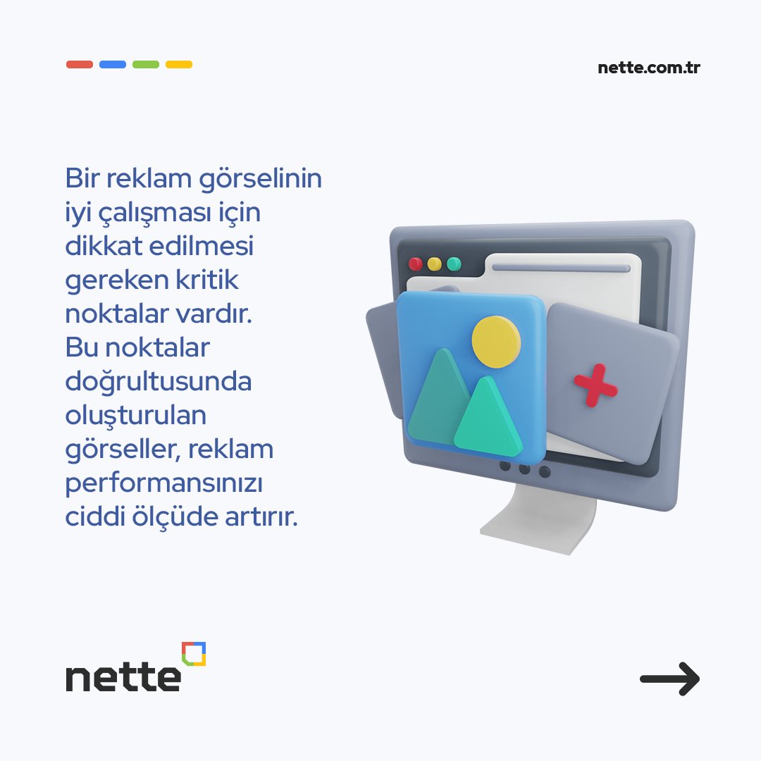 netteinteractiv's tweet photo. Markanızın reklam görselleri dönüşüm ve data açısından büyük önem taşır. İşte reklam görselleri tasarlarken dikkat etmeniz gereken noktalar!

#nette #netteinteractive #agency #digital #digitalagency #dijitalajans #pazarlama #post #instagram #hashtag #tasarım #marketing #reklam https://t.co/Nkg1ptF4IG