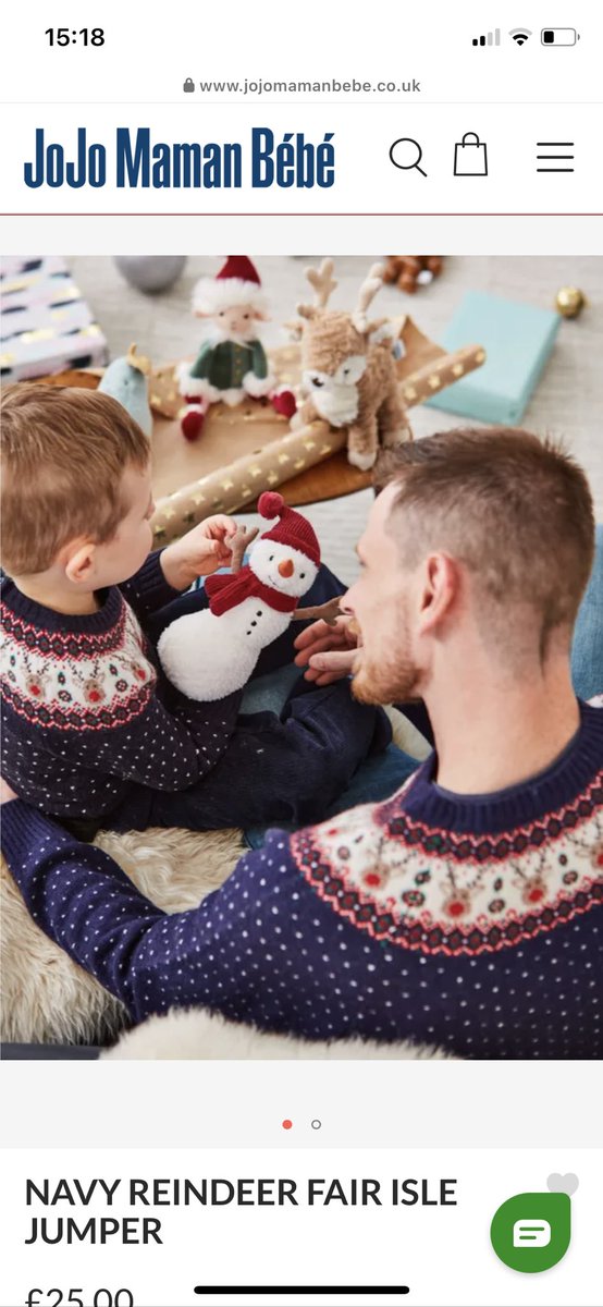 H_Minns's tweet photo. @JoJoMamanBebe There’s a men’s reindeer jumper in this picture on your website - do you sell it? https://t.co/AmwrngVxwj