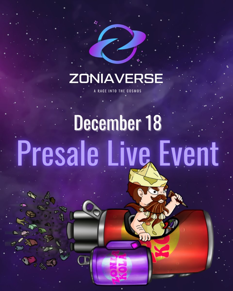 Our pre-sale is finally going live! We'd love if you could join us to celebrate the achievement of this amazing milestone! Let's begin our quest into the Cosmos!

🗓️Sat. Dec.18 ⏰ 11 am (UTC)

🎙️Twitter Spaces
x.com/i/spaces/1MYxN…