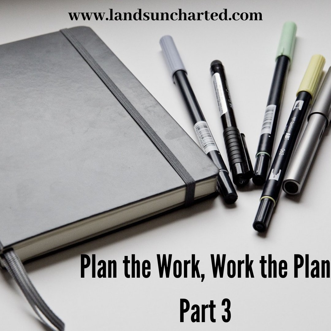 Today, <a href="/GretchenEKEngel/">Gretchen E. K. Engel</a> continues her Plan the Work, Work the Plan series with some thoughts on routines, ruts, and following through with a plan:

buff.ly/3EXblci

#amwriting #amediting #writers #authors #writingcommunity #WritersLife #writingtips