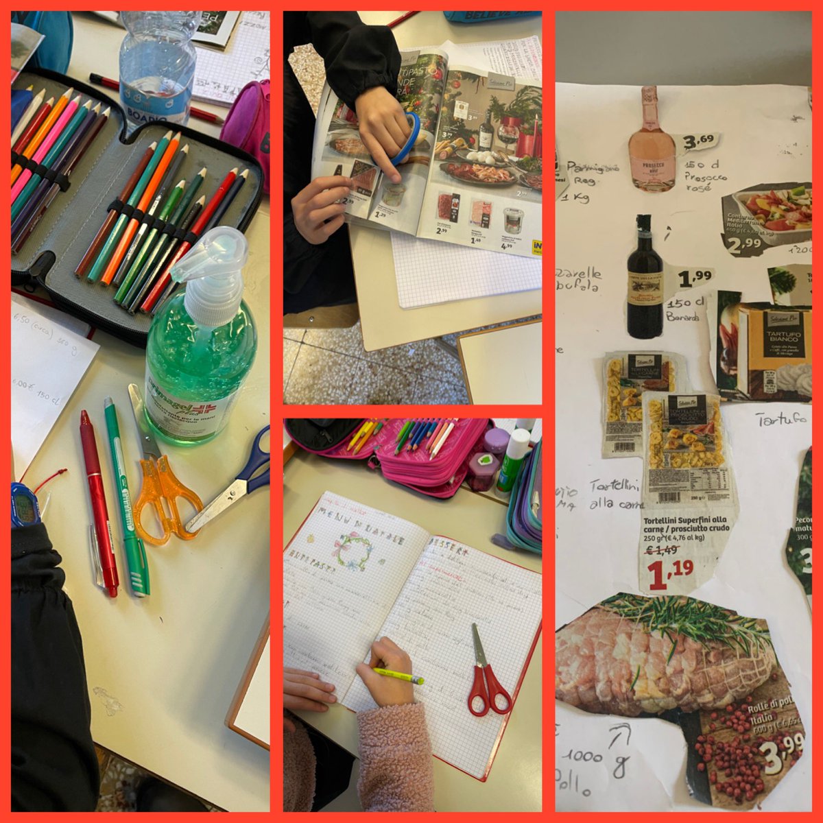 elisetta1979's tweet photo. Compito di realtà per gli alunni di IV A @IC_via_Dante. Questo *lunedì quiz* li ha visti impegnati con la spesa per il menù natalizio!
#laboratorio #matematicadelfare #cooperazione #appuntamentosettimanale https://t.co/KqhPBXJGft