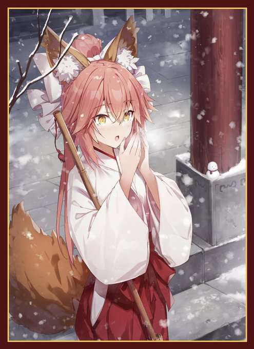 「tamamo no mae (fate/extra) bangs」Fan Art(Latest)