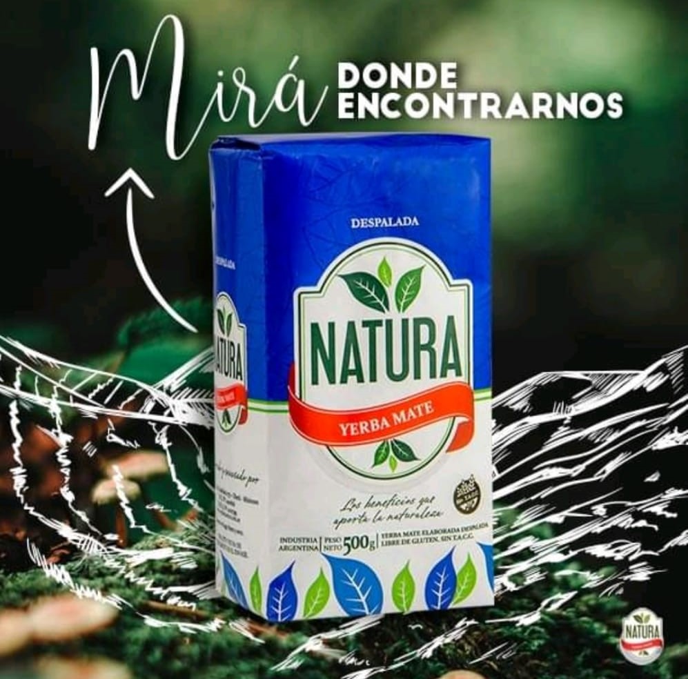 RutaYerbaMate's tweet photo. Para descubrir la nueva variedad de #YerbaNatura despalada de nuestros socios productores #SANESA de la @RutaYerbaMate mirá las ubicaciones en los laterales del nuevo envase comprando uno al menos por supuesto 😉y ahí te vas a enterar de todo... https://t.co/i5ZGONejVw