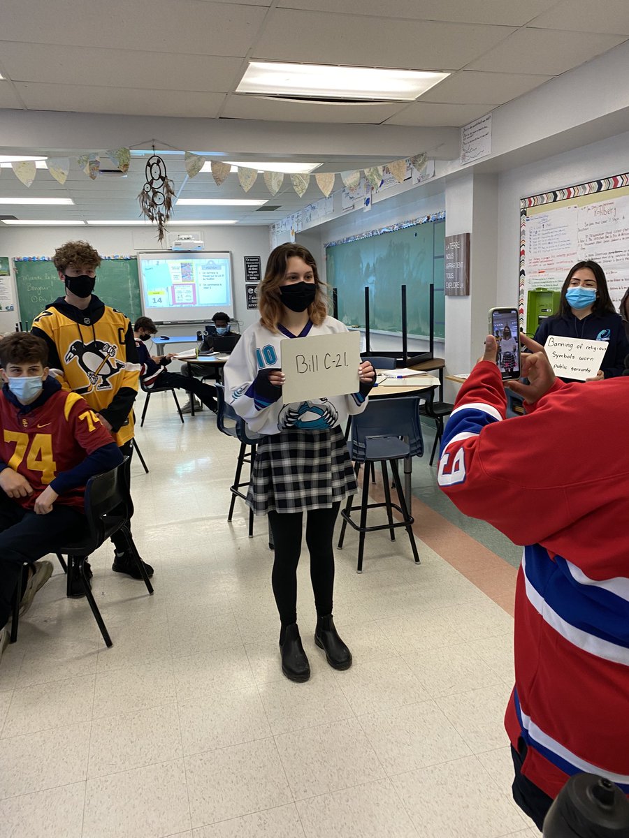 Students are #engaged #social justice ⁦<a href="/ImmaculataOCSB/">Immaculata High School</a>⁩