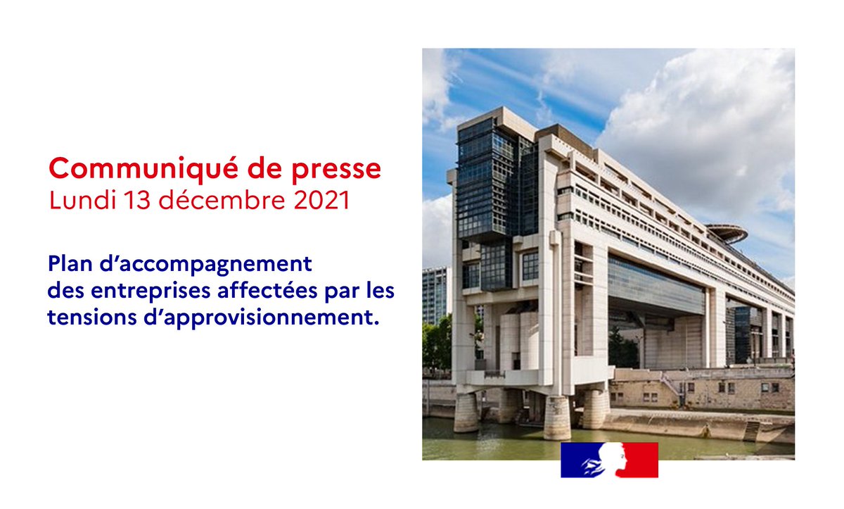 #INDUSTRIE | Un point de situation sur les tensions d’approvisionnement rencontrées par les #entreprises s’est tenu entre les représentants des filières industrielles. L’occasion d’annoncer un vaste plan d’accompagnement des entreprises affectées.
👉 bit.ly/3GLxdZ0