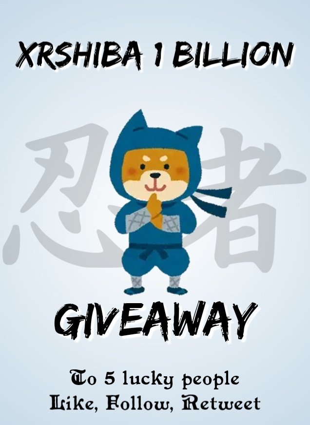 🎁✨🚨#XRSHIB #GIVEAWAY🚨🎁✨

1000000000 $XRSHIB to 5 Lucky people. 

🐶Follow Me
🐶Like &amp; Retweet 
🐶Comment #XRShib &amp; #XUMM 

Ends in 48hrs

#XRP #XRPCommunity #XRPArmy #XummCommunity #XummAirdrop
