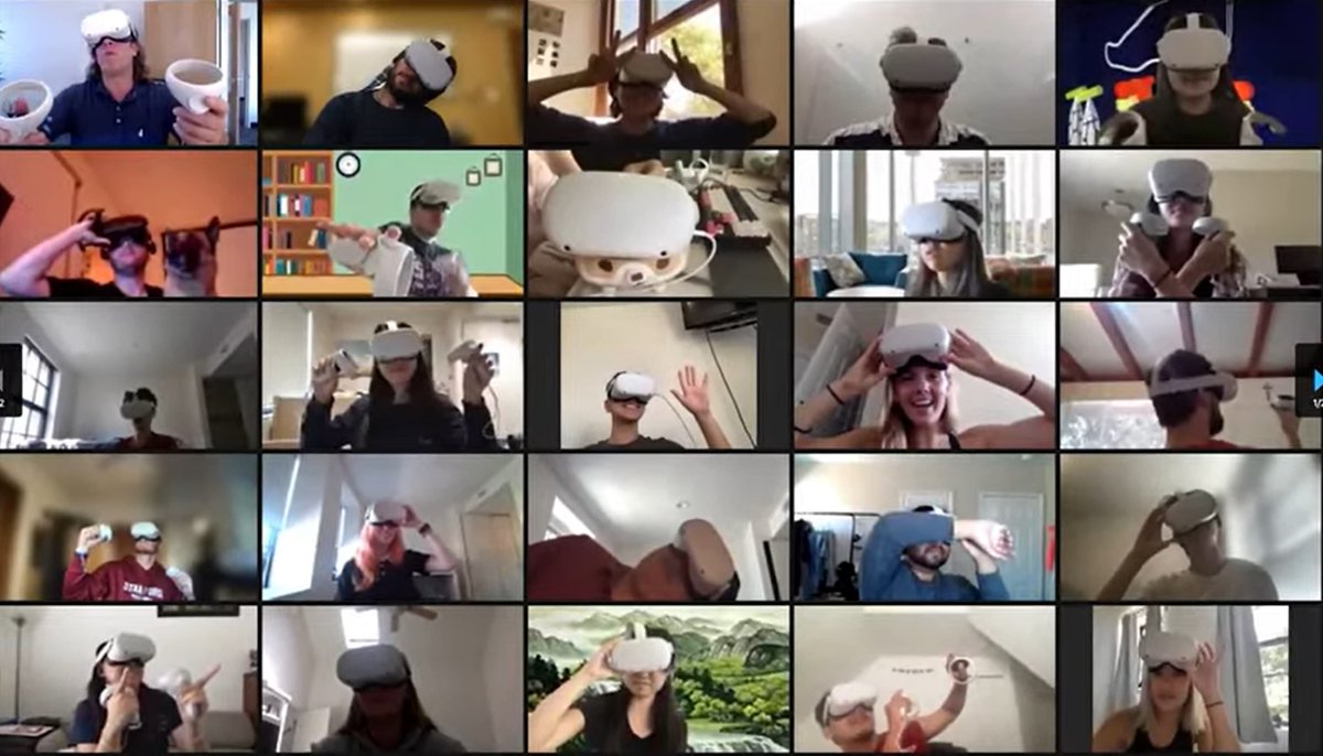 This is the first time ever that <a href="/Stanford/">Stanford University</a> University teaches a class entirely in #VR.

Watch Professor Jeremy Bailenson explain how he and his #students will be taking the incredible journey in which everyone will be in their #headsets. 
bit.ly/3s1iMMd
#metaverse